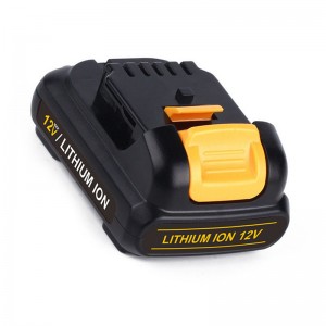 Pin công cụ sạc thay thế Li-ion 12V 2000mAh cho Dewalt DCB120, DCB121